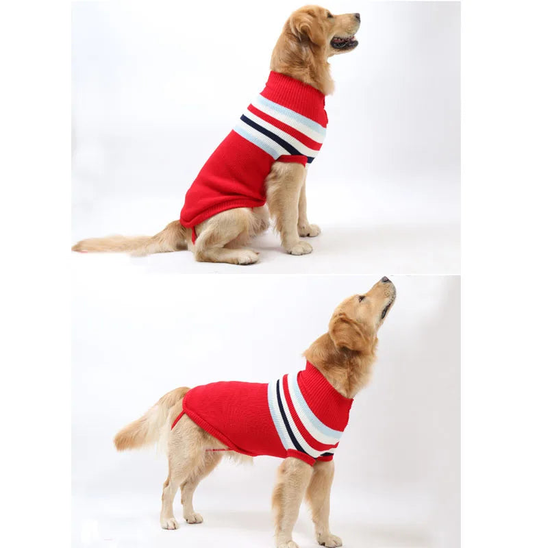 Large Dog Sweater Labrador Golden Retriever Jumper Knitted Sweaters For Big Dog Pullover Clothes Winter Pet Sweater Dog #8-#28