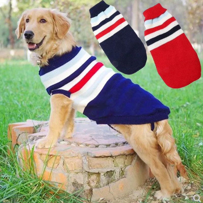 Large Dog Sweater Labrador Golden Retriever Jumper Knitted Sweaters For Big Dog Pullover Clothes Winter Pet Sweater Dog #8-#28