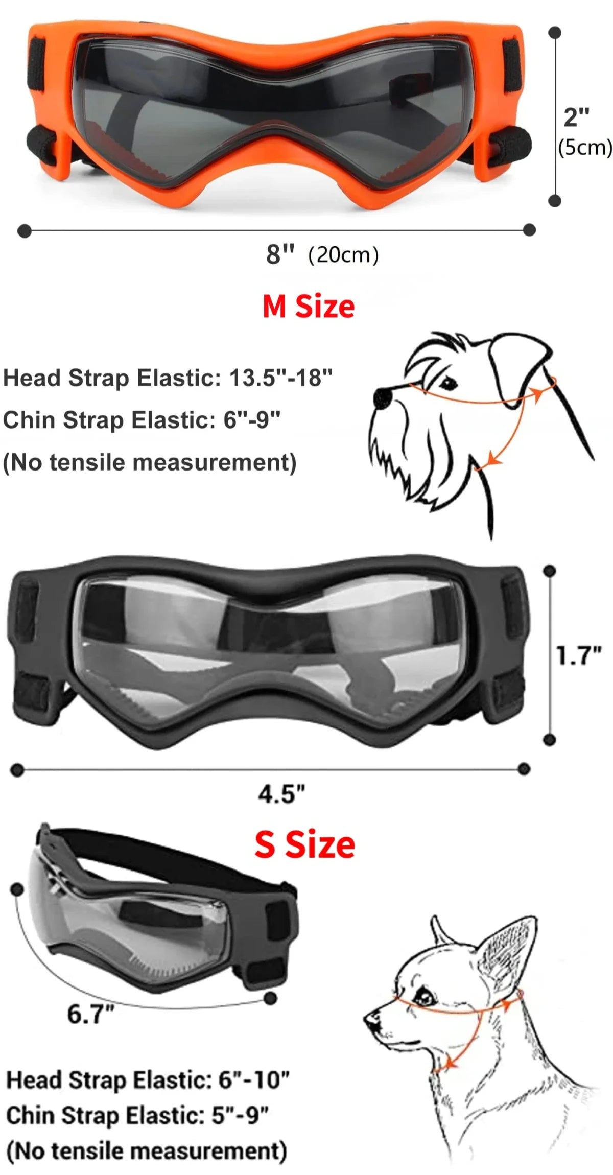 Gafas para Perros de Razas pequeñas, Gafas de Sol para Perros de Razas pequeñas, Gafas con protección UV para Cachorros de Perros pequeños, Conducción al Aire Libre