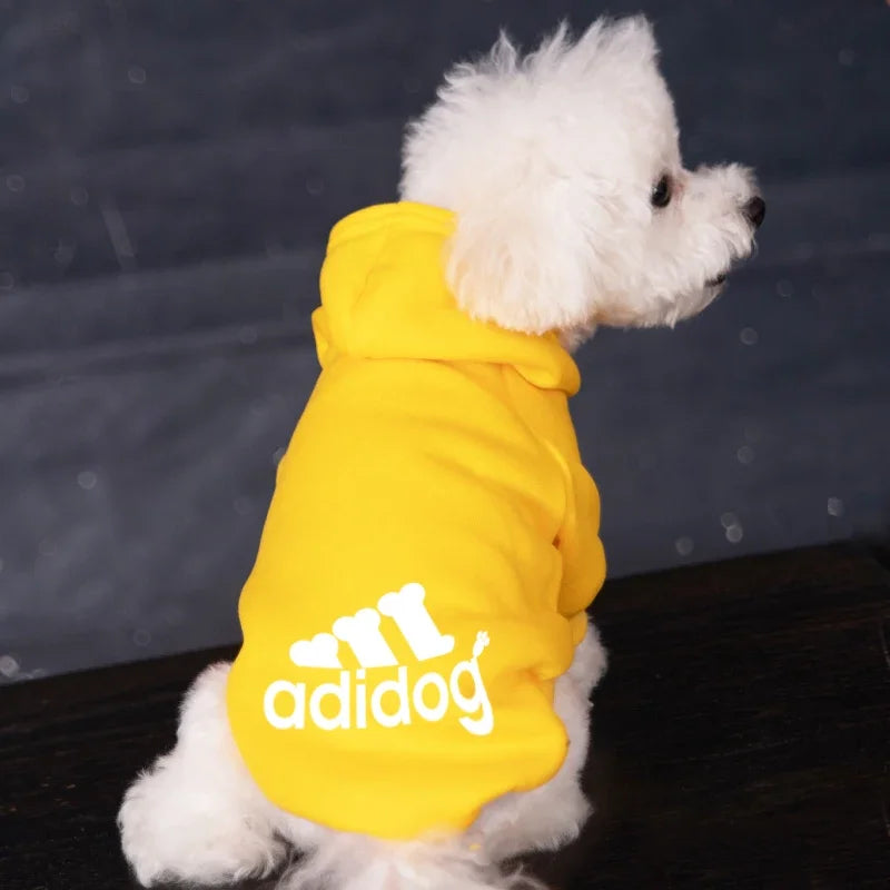 Adidog sudaderas Otoño Invierno ropa cálida para perros con capucha para perros abrigo cálido para mascotas chaqueta para cachorros de perro mediano grande suéter ropa para Chihuahua disfraz