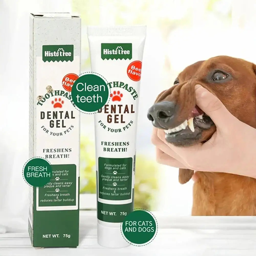 Pet toothpaste dog toothpaste dog oral cleaning products cat toothpaste beef flavored vanilla flavored dog toothpaste