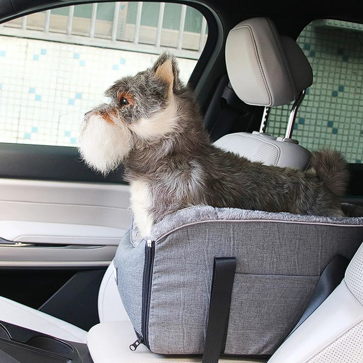 Transportador para mascotas, caseta para gatos, paquete de control central para coche, nido para gato, cojín para asiento de coche, bolso para mascota adecuado para mascotas pequeñas y medianas